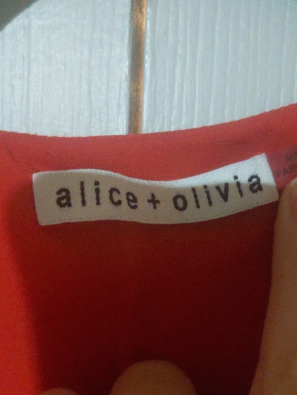 Alice + Olivia Silk Red Floral Wrap Midi Dress - Picture 2 of 4